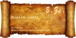Buella Zsolt névjegykártya